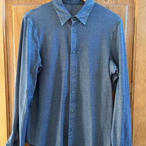lululemon athletica Casual Blue Button Down Shirt